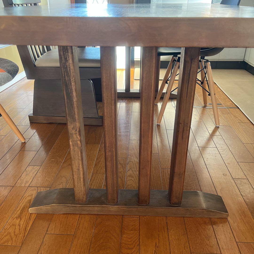 美品】ナチュラルウッド ダイニングテーブル 幅190cm 6人~8人