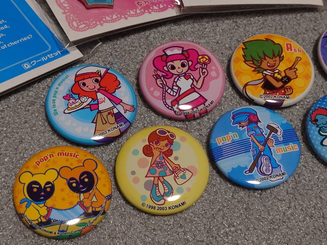 ポップンミュージック pop’n music ピンバッジ 缶バッジ セット