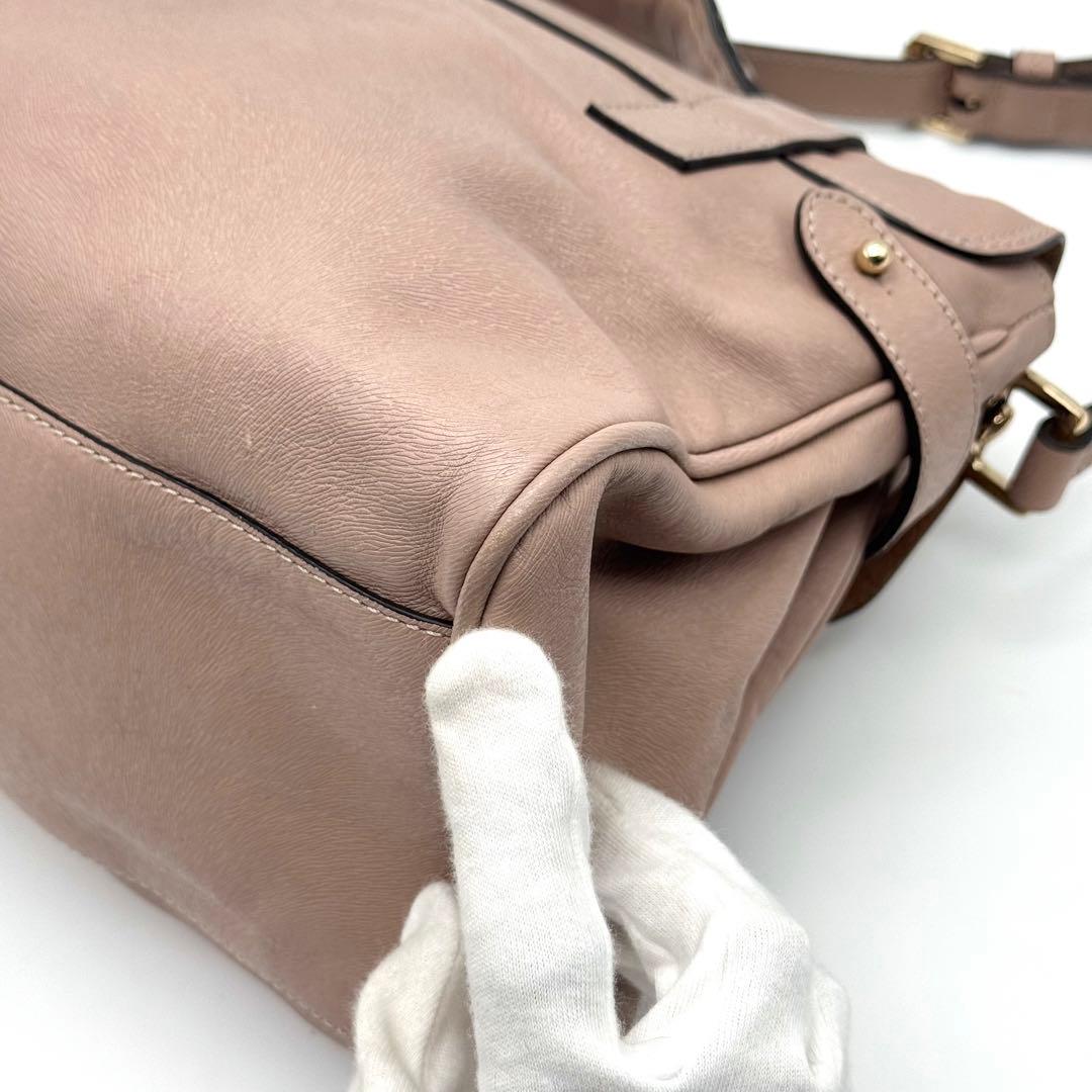 Mulberry アレクサ ショルダーバッグ 2way ブラウン サーモンピンク