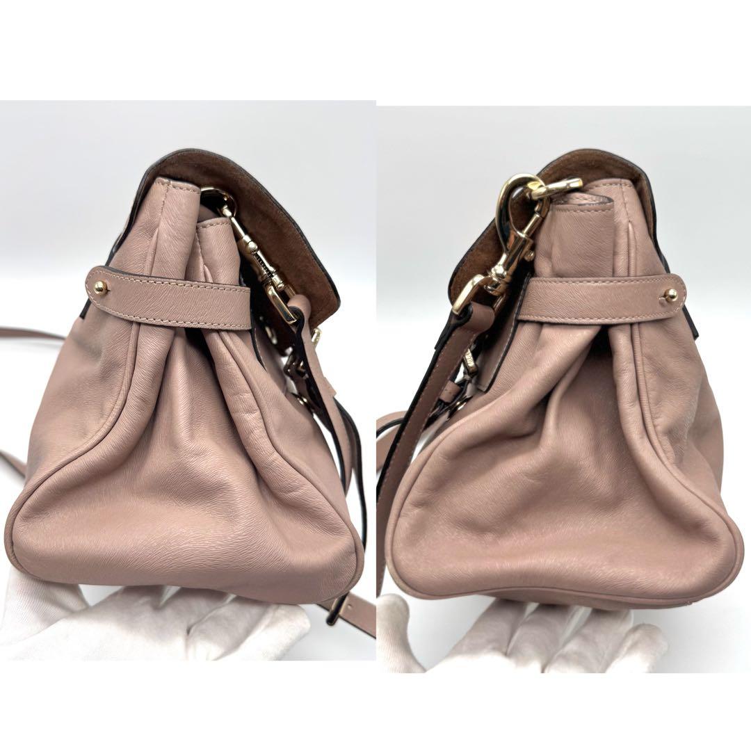 Mulberry アレクサ ショルダーバッグ 2way ブラウン サーモンピンク