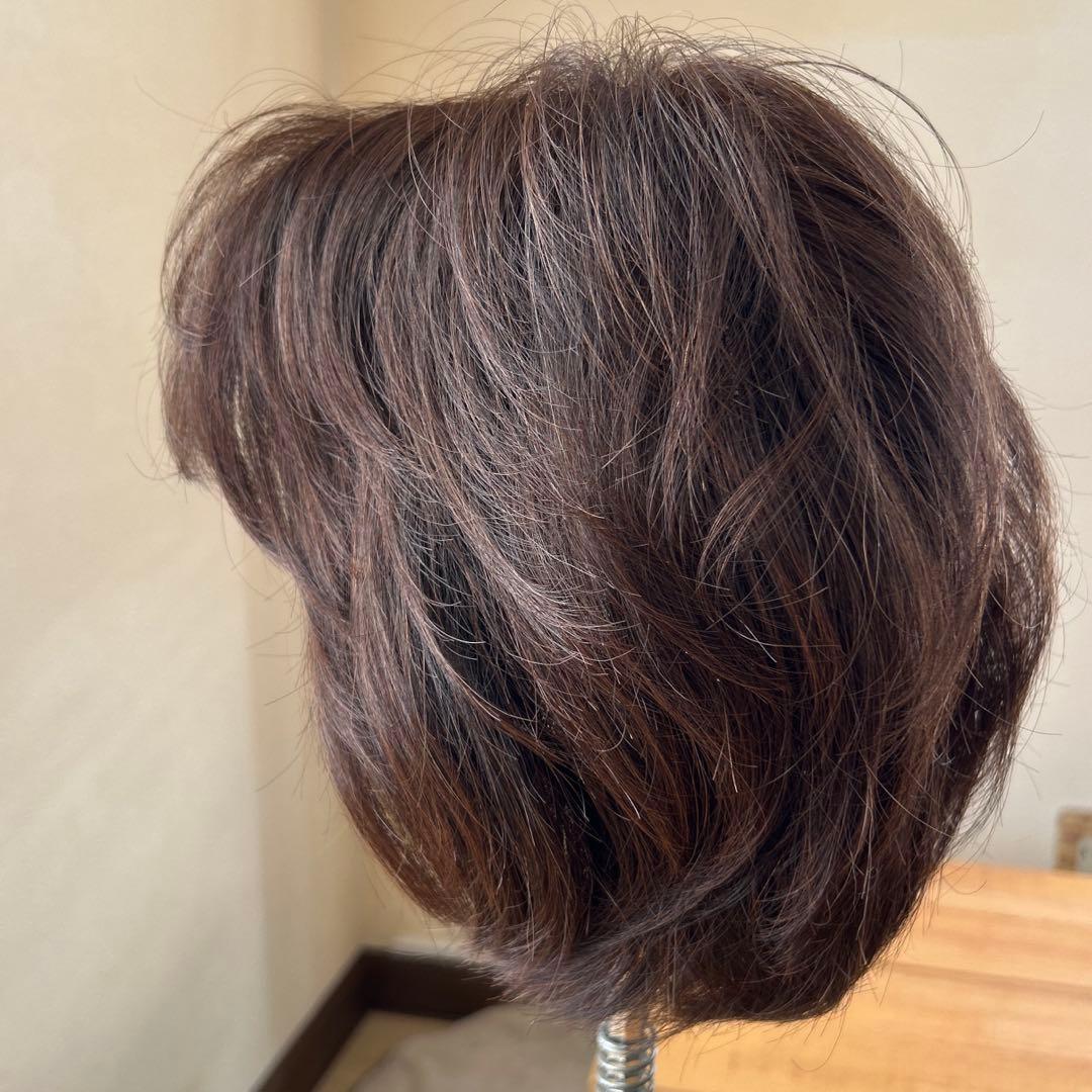 ラパンドアールリュネール　人毛MIX　ブラウン ショート ショートボブ