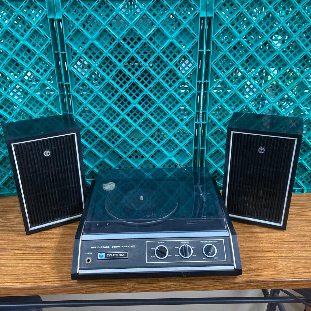 レトロ／ジャンク コロムビア レコードプレーヤー OS-40R ターン