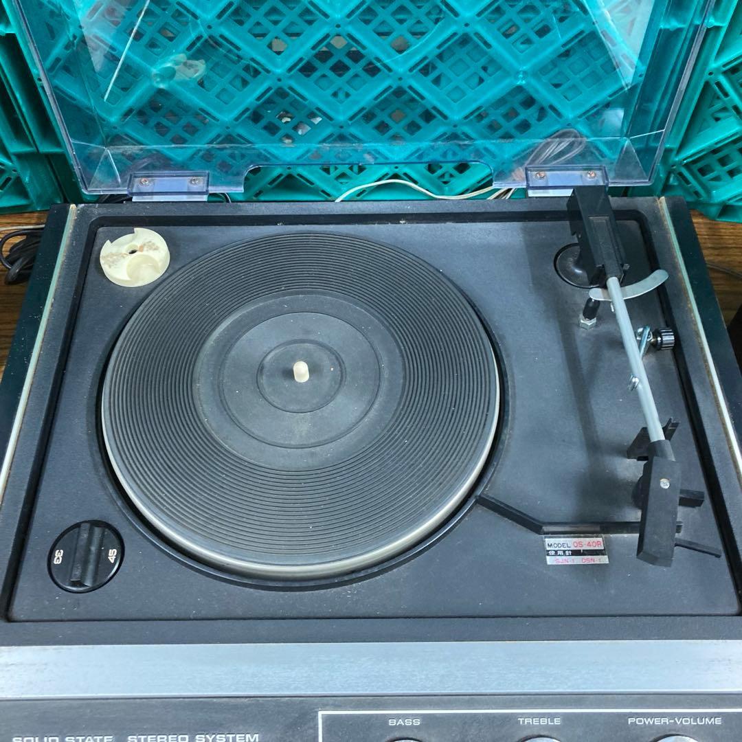 レトロ／ジャンク コロムビア レコードプレーヤー OS-40R ターン