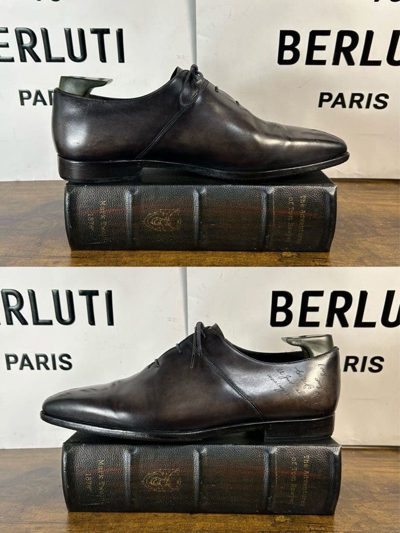 35万円　Berluti スカーズ アレッサンドロ　スクリット　シューズ　8.5