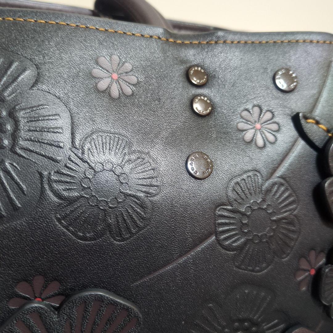 COACH　コーチ　ローグ ティーローズ　バッグ　花