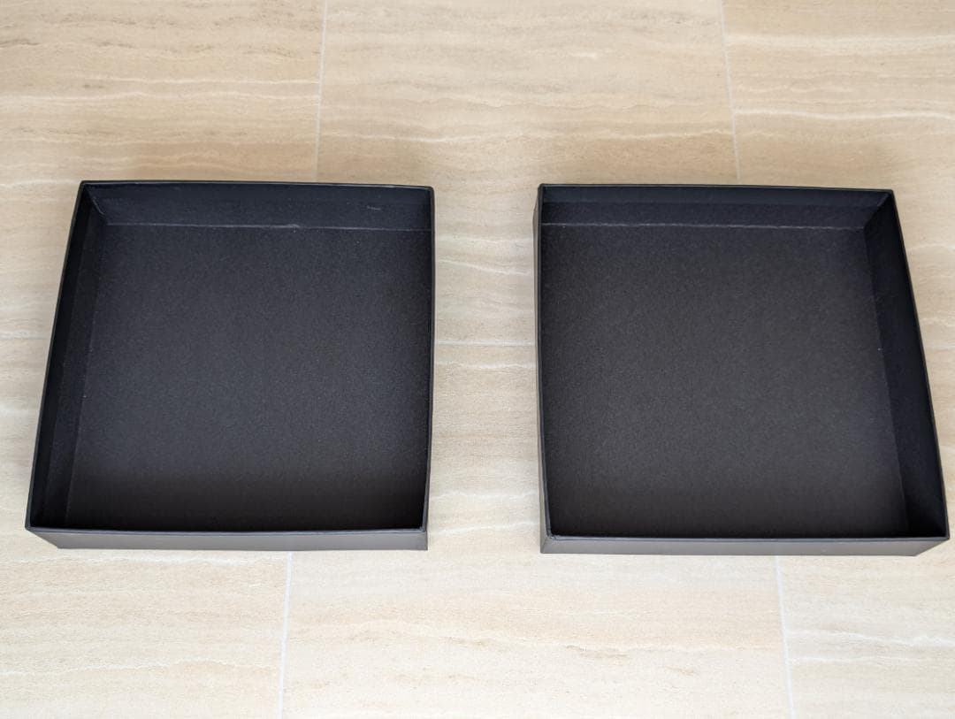 シャネル CHANEL アクセサリー入れ ケース 空箱 デニム地 ベロア 黒