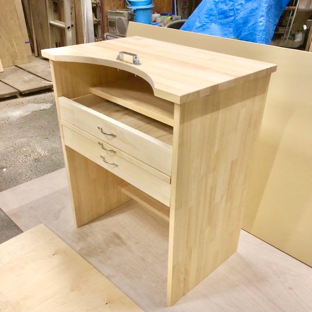 彫金台 彫金机 作業台 グレー リメイク品 すり板 彫金台 彫金机 作業台