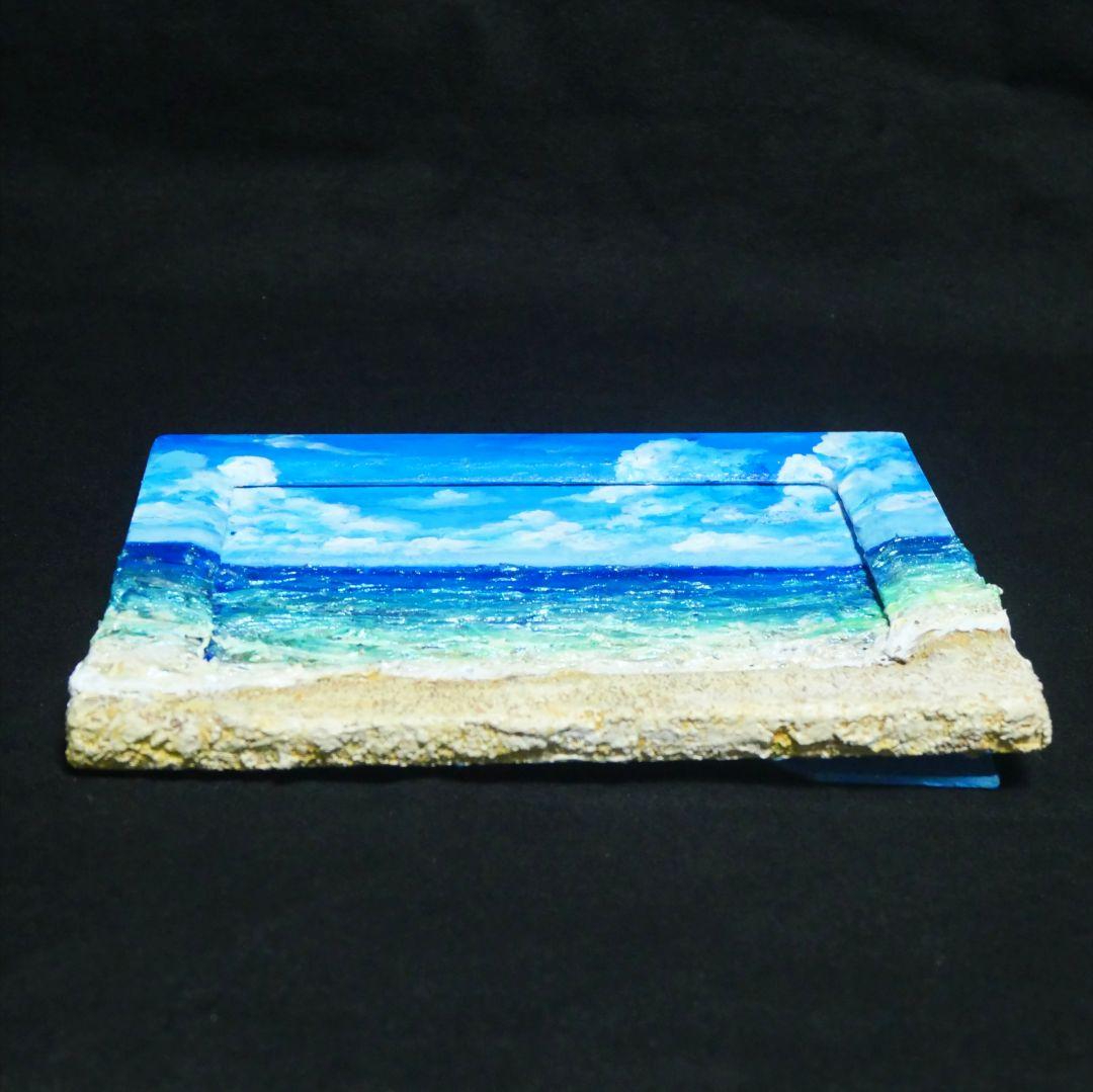 油絵 油彩 油彩画 絵 絵画 【夏の海】ミニ絵画