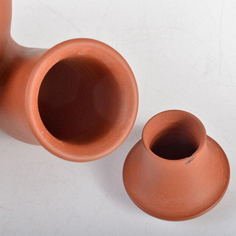 煎茶道具　常滑焼　山田陶山作　紫砂　朱泥　漢詩刻　急須　V　R4355