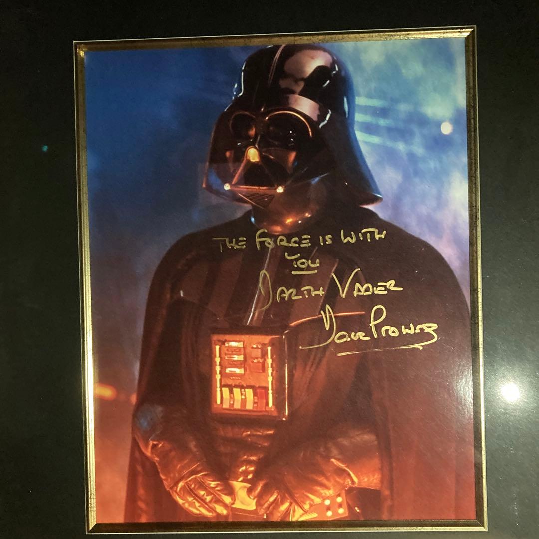 直筆】スターウォーズ ダースベイダー デヴィッド デビッド プラウズ