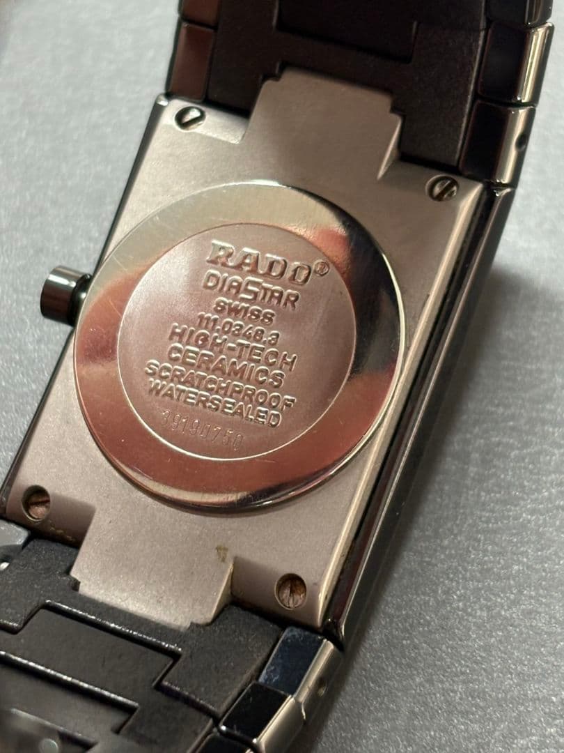 RADO jubila ブラック腕時計　ダイヤスター　不動