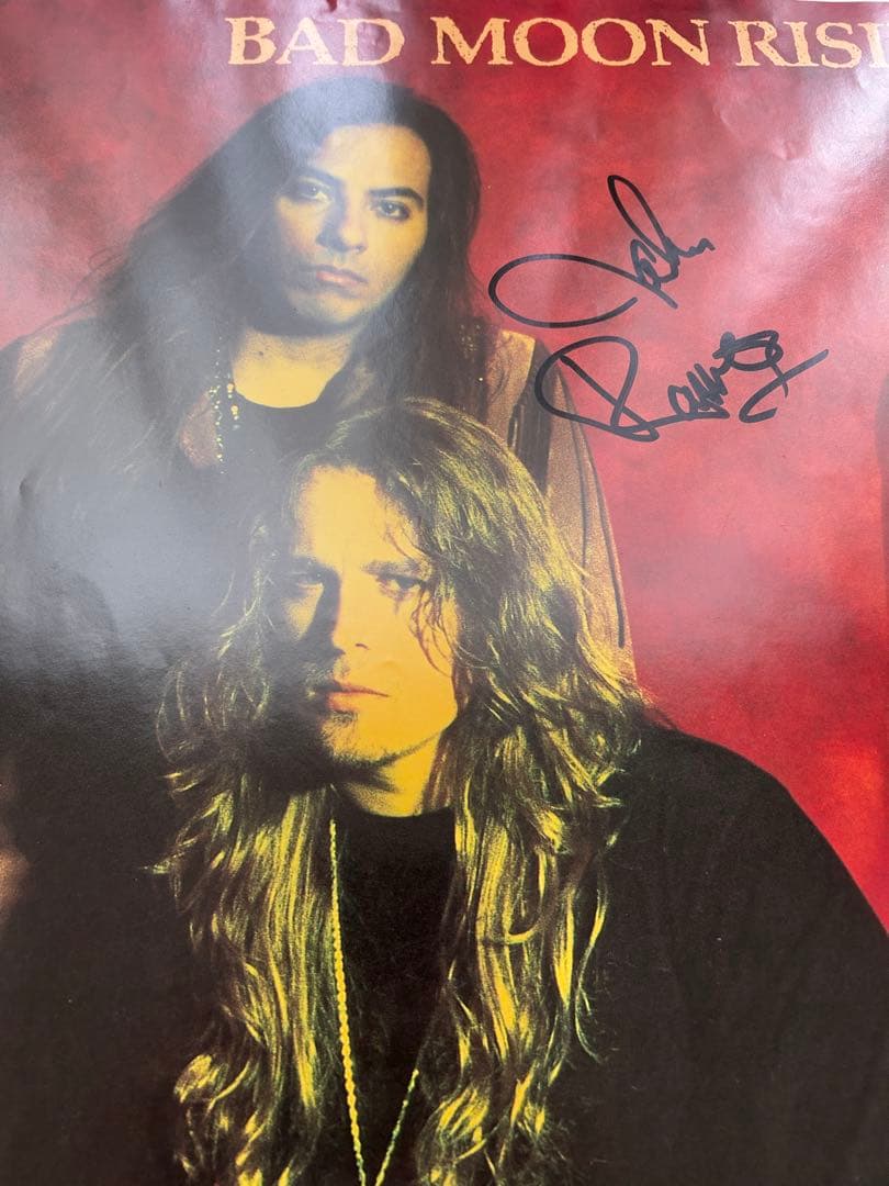 BAD MOON RISING】直筆サイン入りポスター + アルミフレーム付