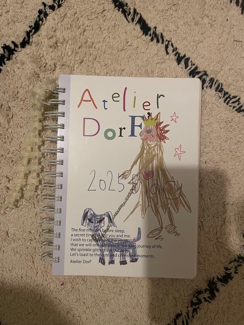 Atelier Dorf 加藤愛理2025 スケジュール帳 最終値下げ加藤あいりちゃん Atelier Dorf 2025年スケジュール帳