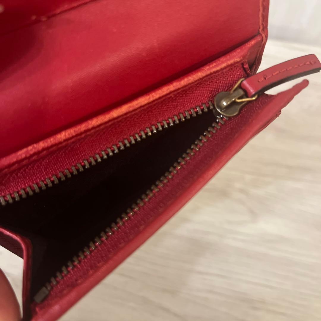 【あんしん鑑定】【限定価格】Gucci チェリー装飾 二つ折り財布