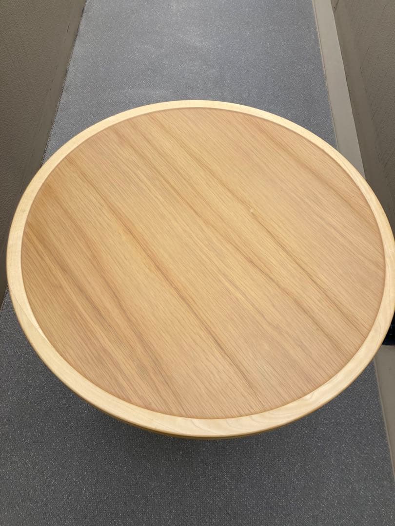 IDC大塚家具　秋田木工　ラウンド　カフェテーブル　ダイニングテーブル　曲木