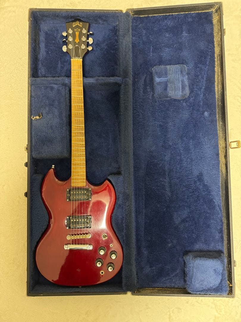GUILD エレキギター ヴィンテージチェリーレッドSGスタイルハードケース付き