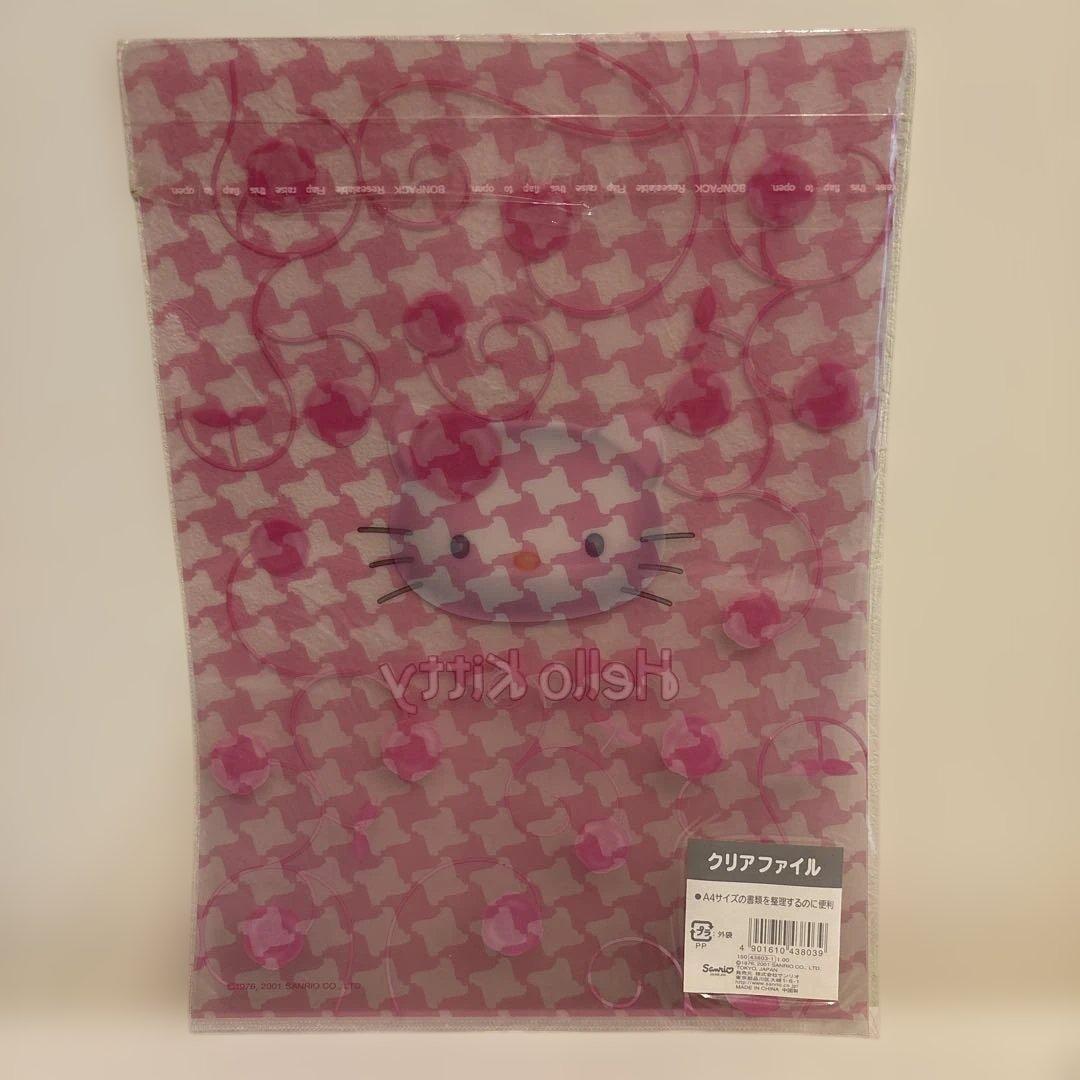 入手困難】クリアファイル A4 ハローキティ 2001年 バラ 薔薇