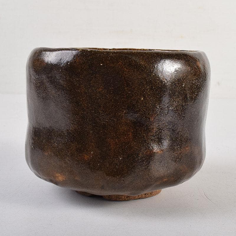 茶道具 瀬戸焼 瀬戸黒茶碗 時代箱 M R8848