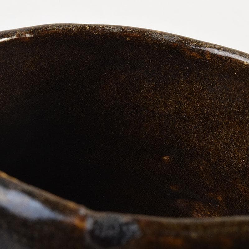 茶道具 瀬戸焼 瀬戸黒茶碗 時代箱 M R8848