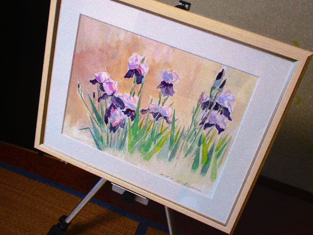 アイリスの(水彩画 2018年 )