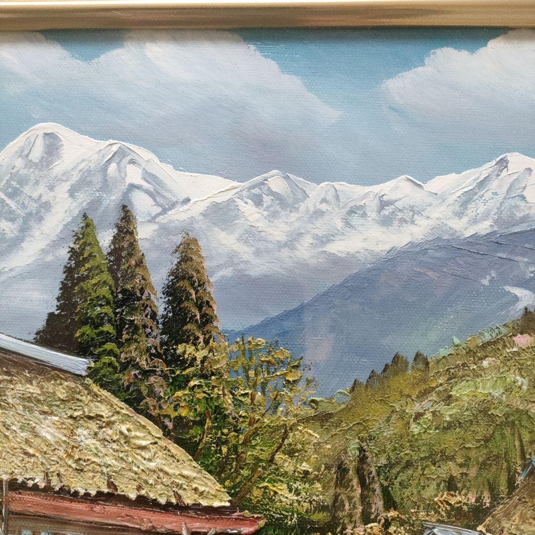 北川照生画 安曇野の山郷 - メルカリ