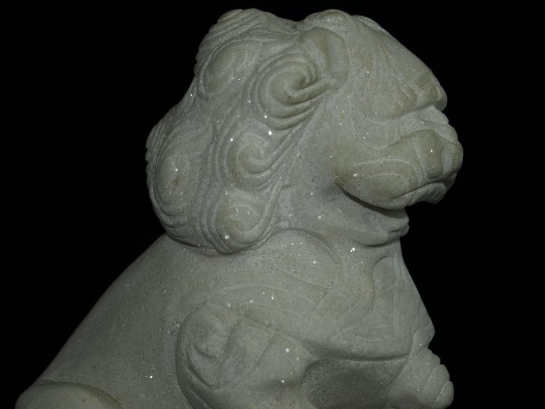 中国 国宝級 天龍山石窟仏教美術 北魏獅子像J1210A6-4