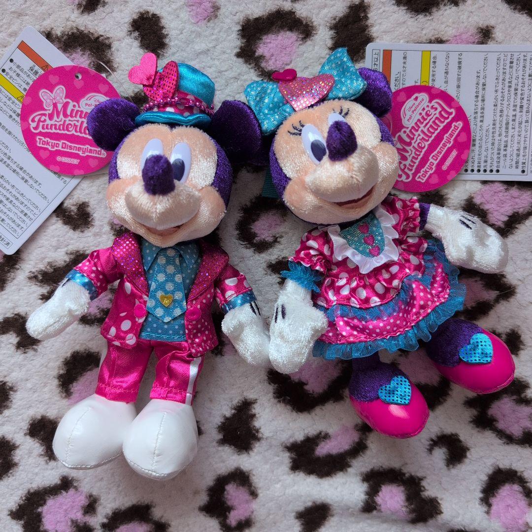 ミニーのファンダーランド ぬいぐるみバッジ ミッキーミニー