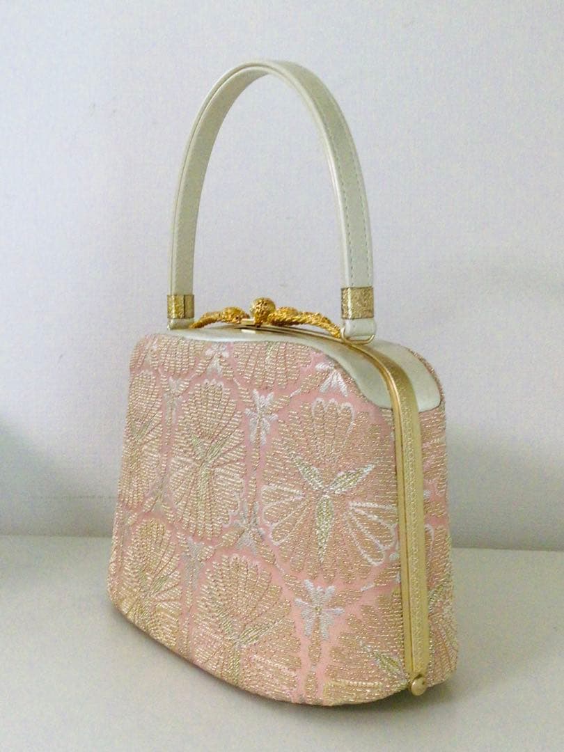 京都和装小物 成人式 西陣 特選最高級 バッグと3枚芯草履セット L寸 未使用品