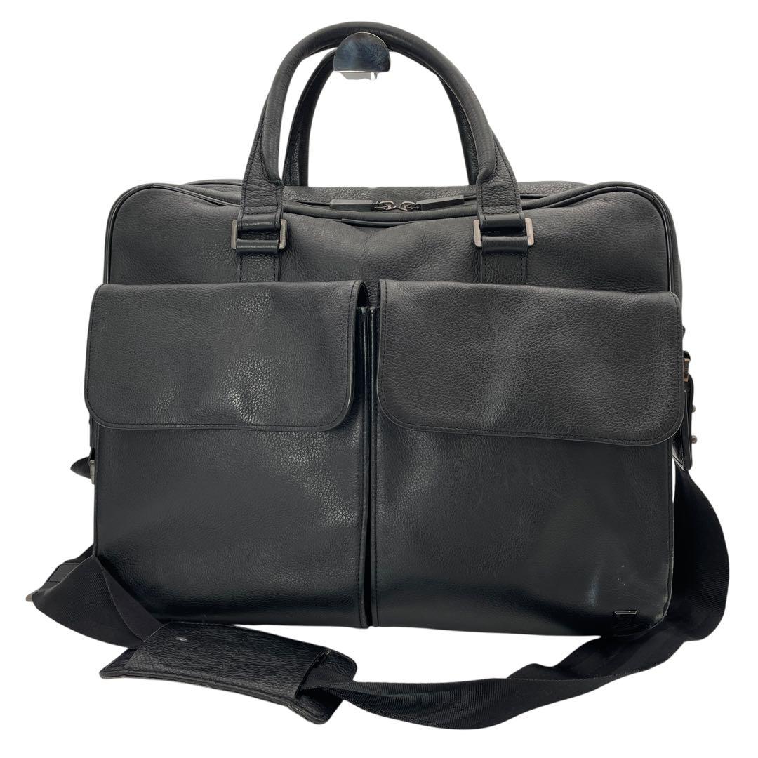 DUNHILL AVORITIES レザー ビジネスバッグ ブラック 2way - メルカリ