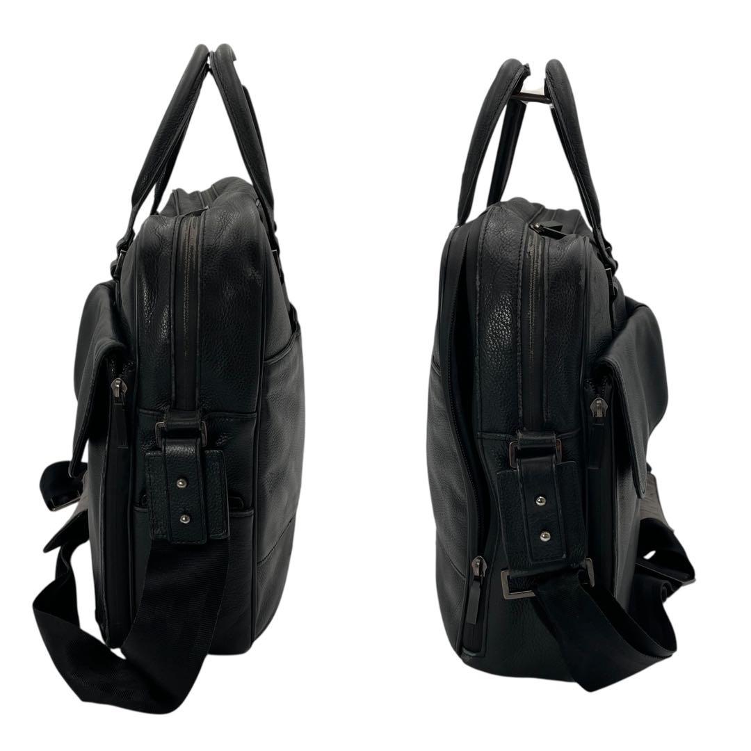 DUNHILL AVORITIES レザー ビジネスバッグ ブラック 2way - メルカリ