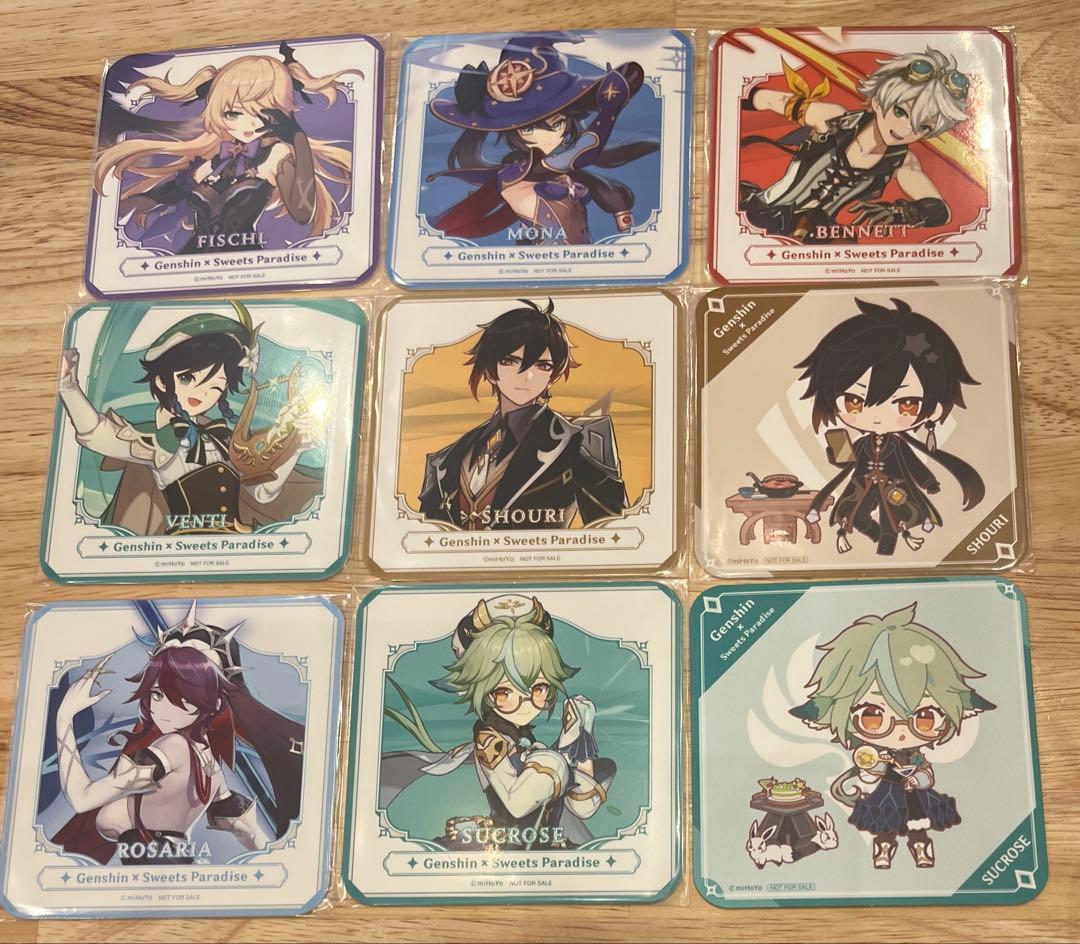 原神 スイパラコラボ まとめ売り モンド 璃月 コースター・缶バッジ・アクスタ等