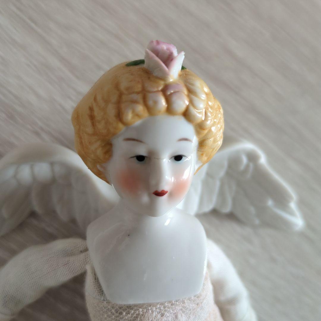 16日まで チャイナヘッドドール ビンテージ エンジェル天使 レア 希少