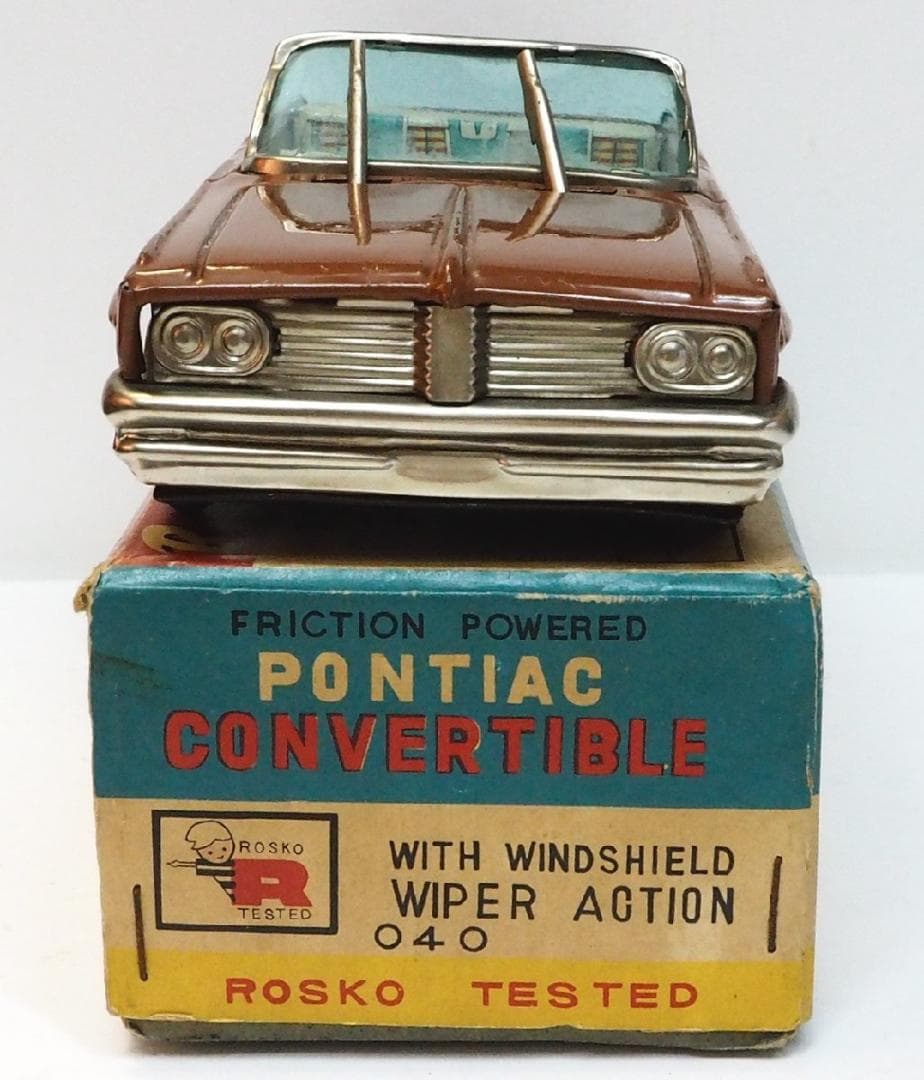 Rosko toyポンティアック コンバーチブル ワイパーアクションtinブリキ