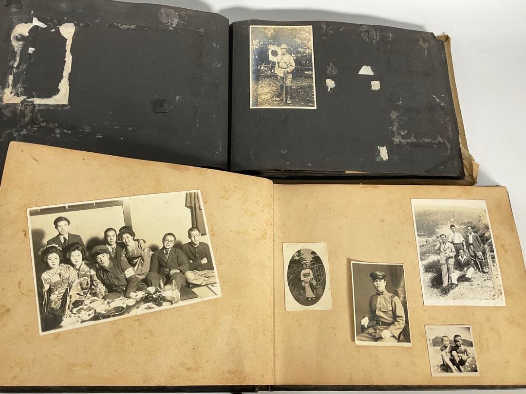 軍隊　軍人　戦争　旧日本軍　家族写真　まとめて軍隊アルバム　古写真　写真帖