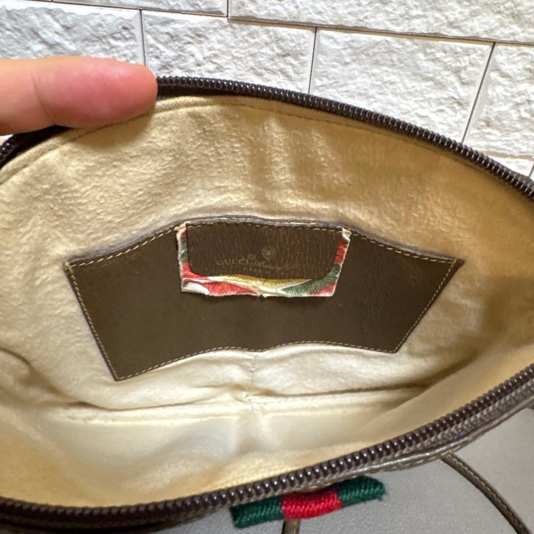 GUCCI グッチ ヴィンテージ オールドグッチシェリーライン ショルダーバッグ