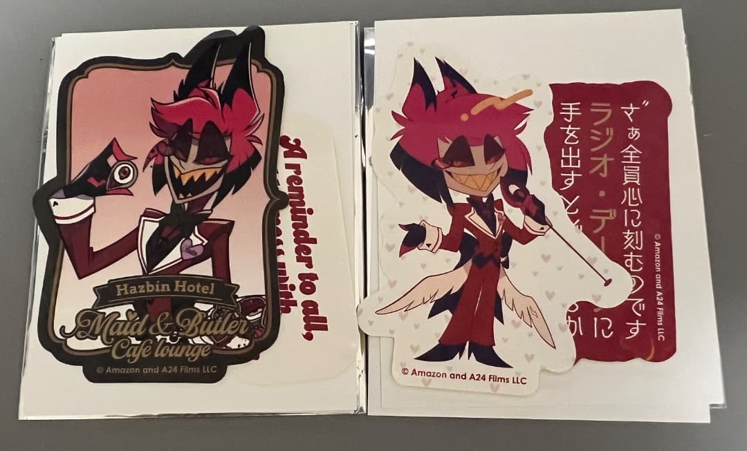 2点セット】ハズビンホテル アニメイトカフェ ステッカー アラスター