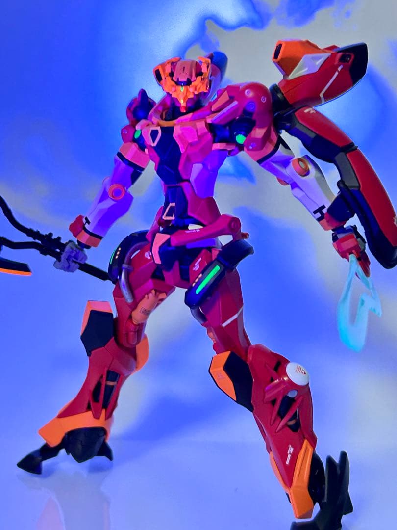 HG GQuuuuuuX ジークアクス 塗装完成品 エヴァンゲリオン弍号機カラー