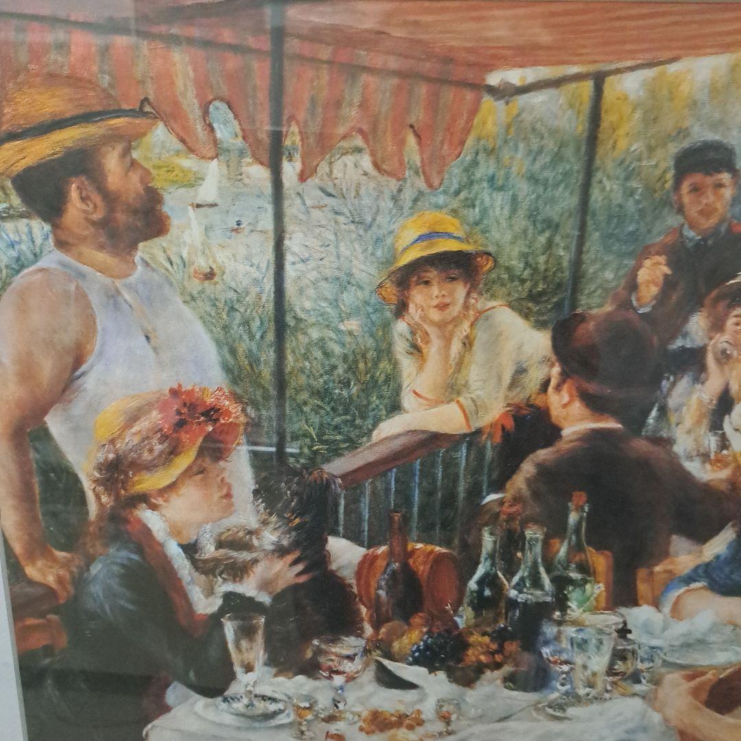 ピ*ロ様 ルノアール「舟遊びをする人たちの昼食」複製
