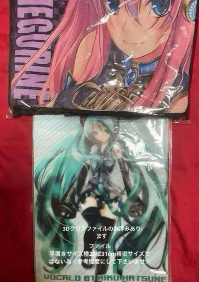 希少初音ミク3Ꭰファイル美品 巡音ルカトートバッグ非売品新品未開封+ストラップ付