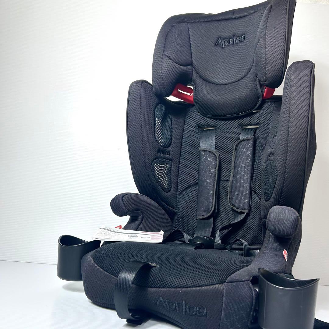 美品】Aprica AirGroove Plus ブラック ジュニアシート アップリカ