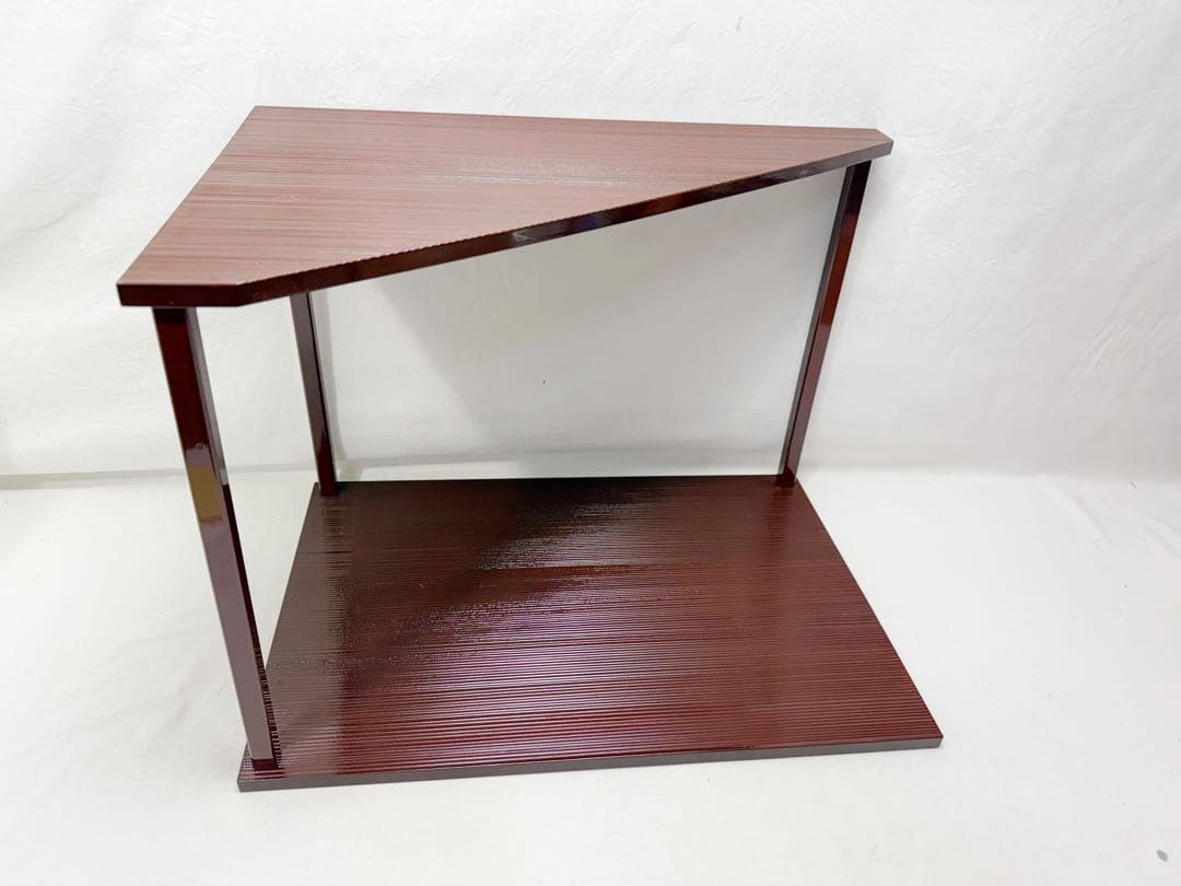 茶道具 平安昭斎作 山里棚 即中斎好 溜塗 千筋 組み立式