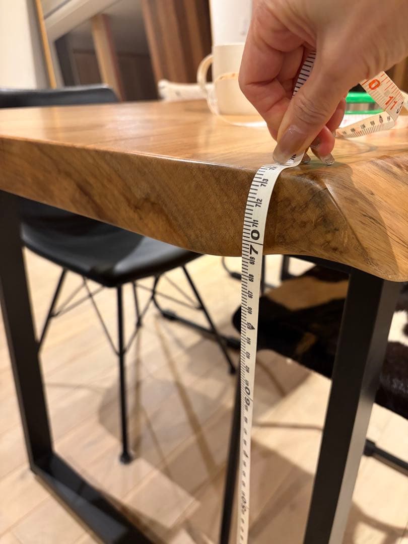 一枚板　無垢オーク　ダイニングテーブル