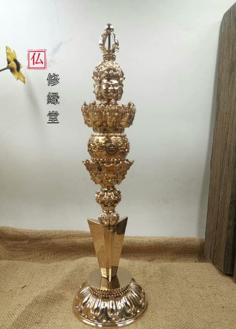 修縁堂】密教法具 真言宗 真鍮製 金剛八字科杵 魔除け 厄除け