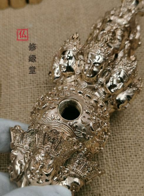 修縁堂】密教法具 真言宗 真鍮製 金剛八字科杵 魔除け 厄除け