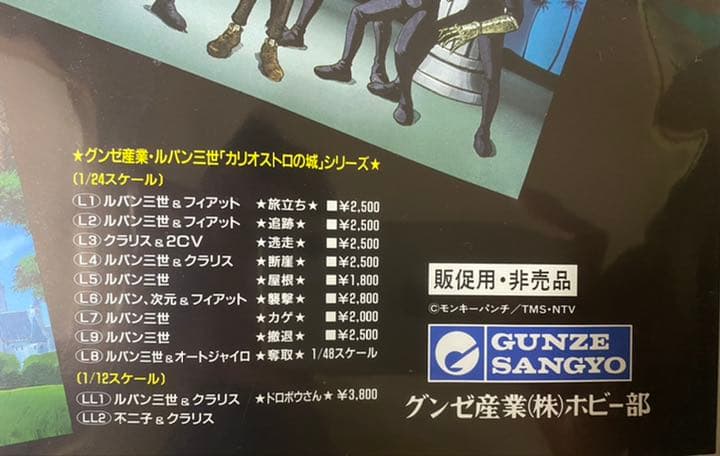 激レア】非売品 ルパン3世 カリオストロの城 宮崎駿 ポスター A2サイズ