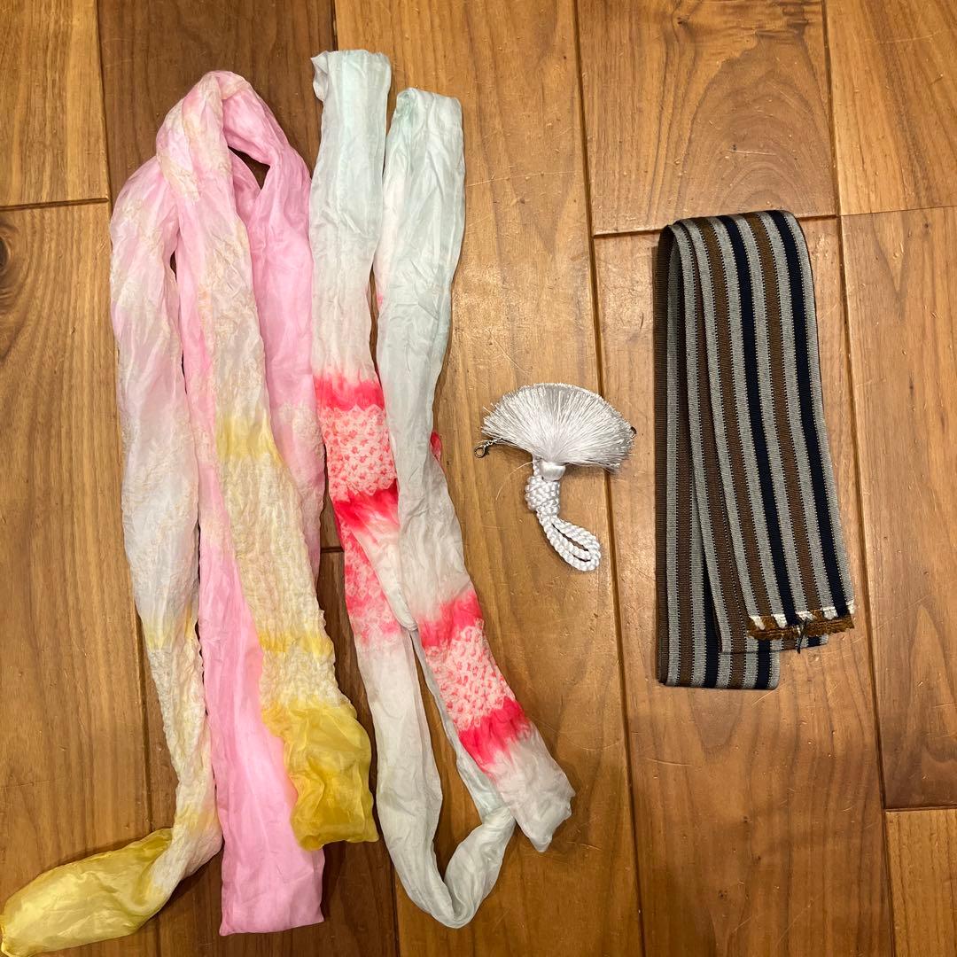 七五三セット　五歳 男児 着物&羽織&袴&角帯&長襦袢 鷹 松