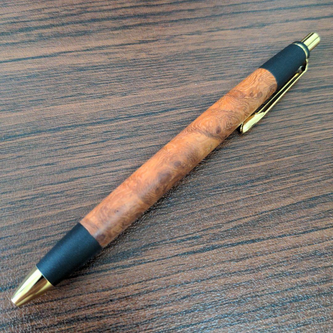 ボナンペン 花梨瘤 真鍮金具 木軸シャープペンシル 野原工芸に似た