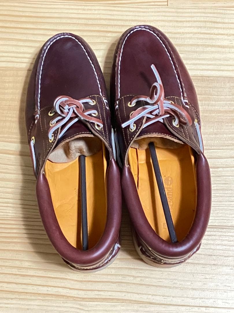 【新品未使用】ティンバーランド 3eye/サイズ8.5/26.5㌢/バーガンディ