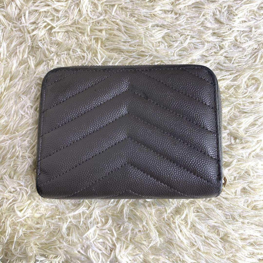 美品✨ サンローランパリ 二つ折り財布 カサンドラ キャビアスキン V