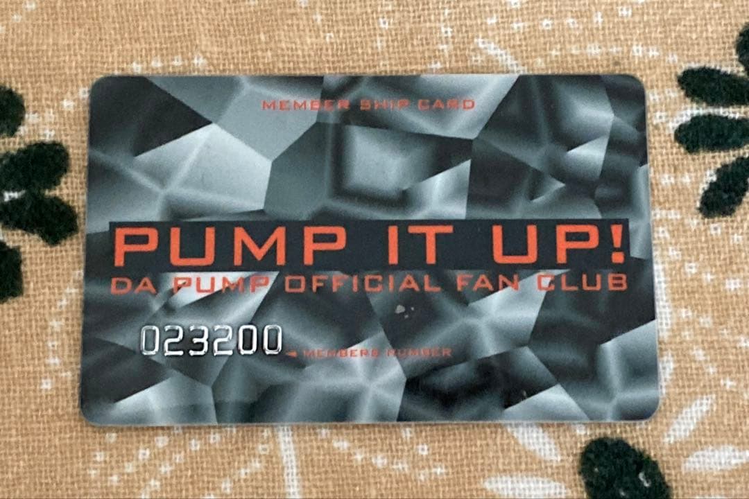 お値下げ超極レア貴重初期DA PUMPオリジナルメンバー時代のFC会員証❤︎